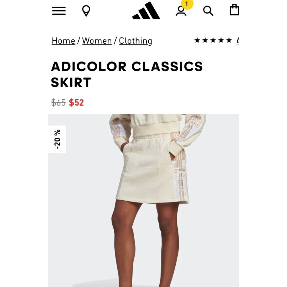 Adidas Adicolor Classics Cream Skirt